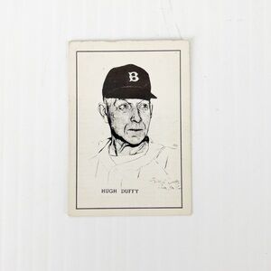 Vintage 1950 Callahan Hall of Fame Hugh Duffy Baseball Trading Card